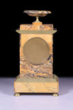 REGENCY SIENNA MARBLE MANTLE CLOCK- REF No. 117