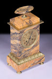 REGENCY SIENNA MARBLE MANTLE CLOCK- REF No. 117