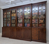 AN IMPORTANT GEORGE III BREAKFRONT BOOKCASE ATTRIBUTED TO GILLOWS - REF No. 4005