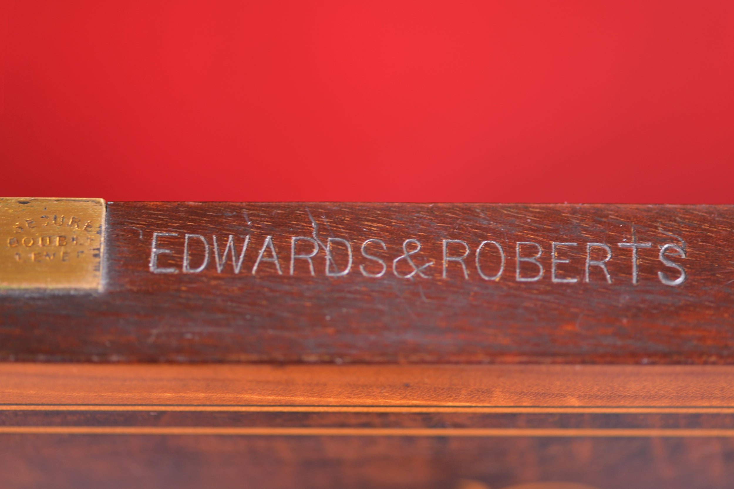 SECRETAIRE BOOKCASE STAMPED EDWARDS & ROBERTS OF LONDON - REF No. 4053