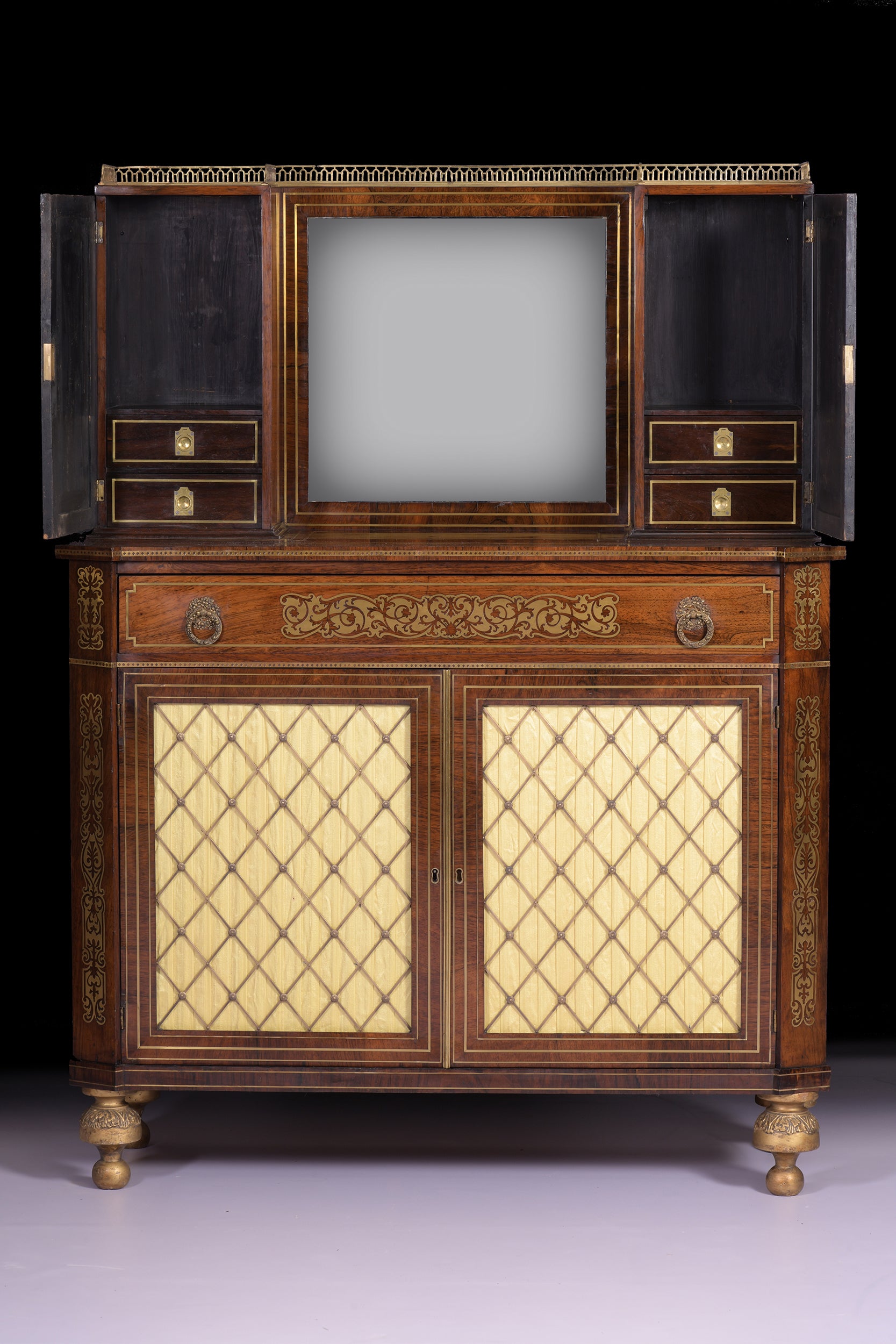 REGENCY SIDE CABINET IN THE MANNER OF JOHN MCLEAN - REF No. 4059