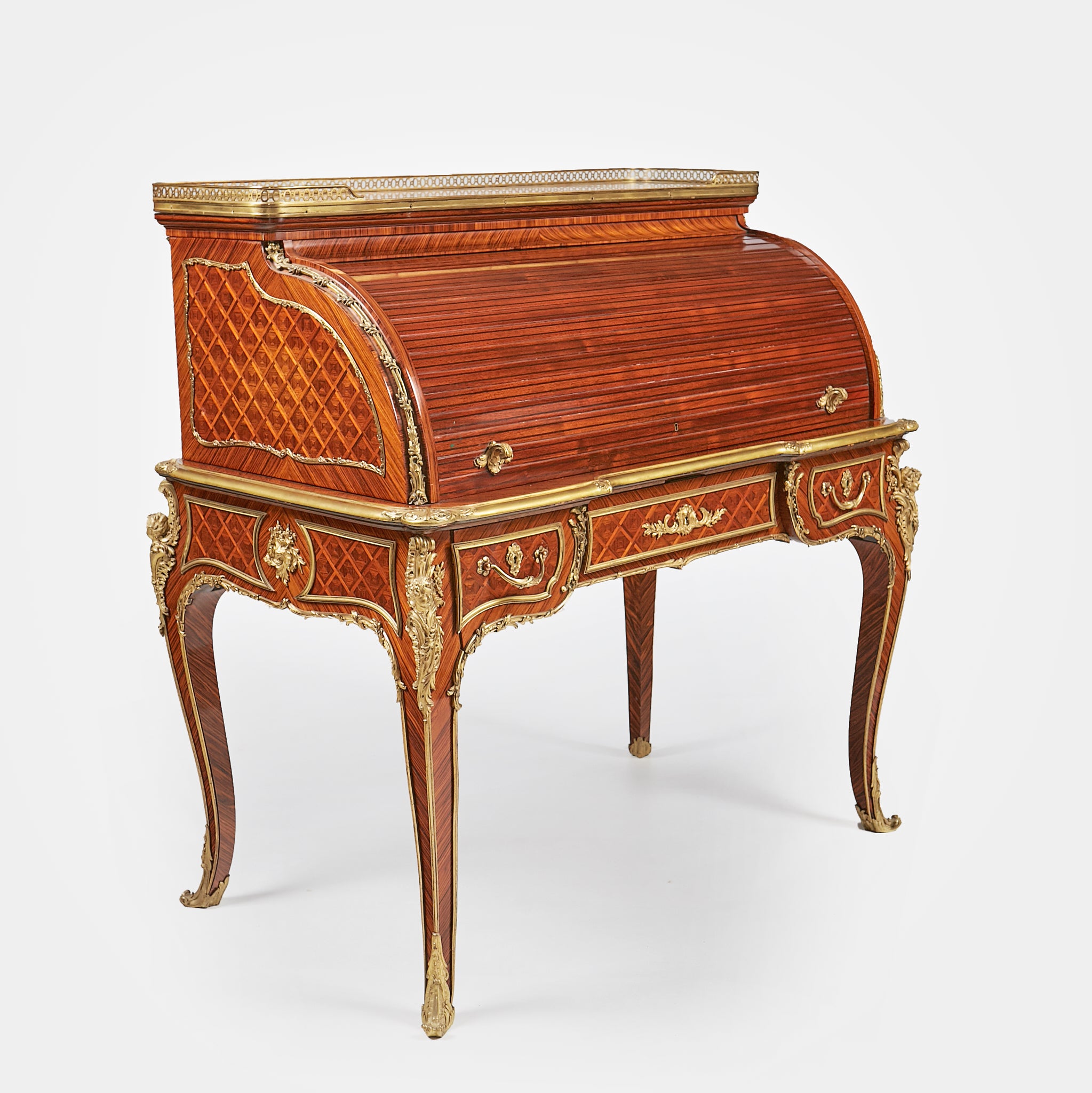 AN EXCEPTIONAL 19TH CENTURY FRENCH ROLL TOP DESK - REF No. 3007