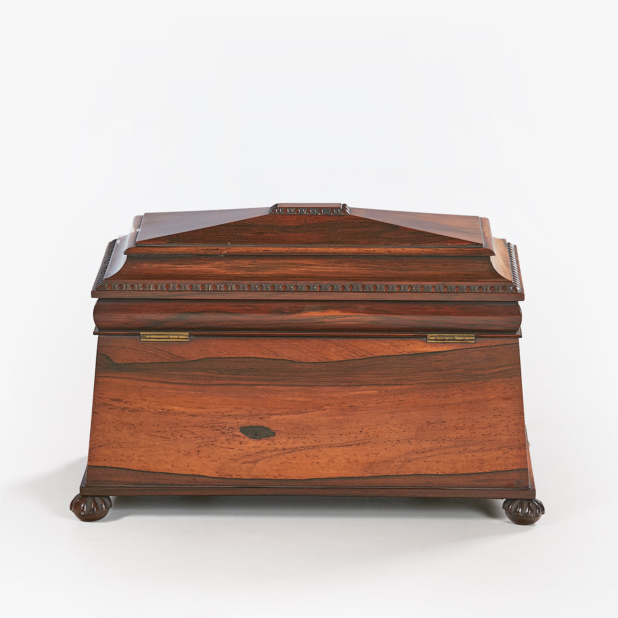 AN EXCEPTIONAL REGENCY TEA CADDY BY GILLOWS OF LANCASTER - REF No. 178