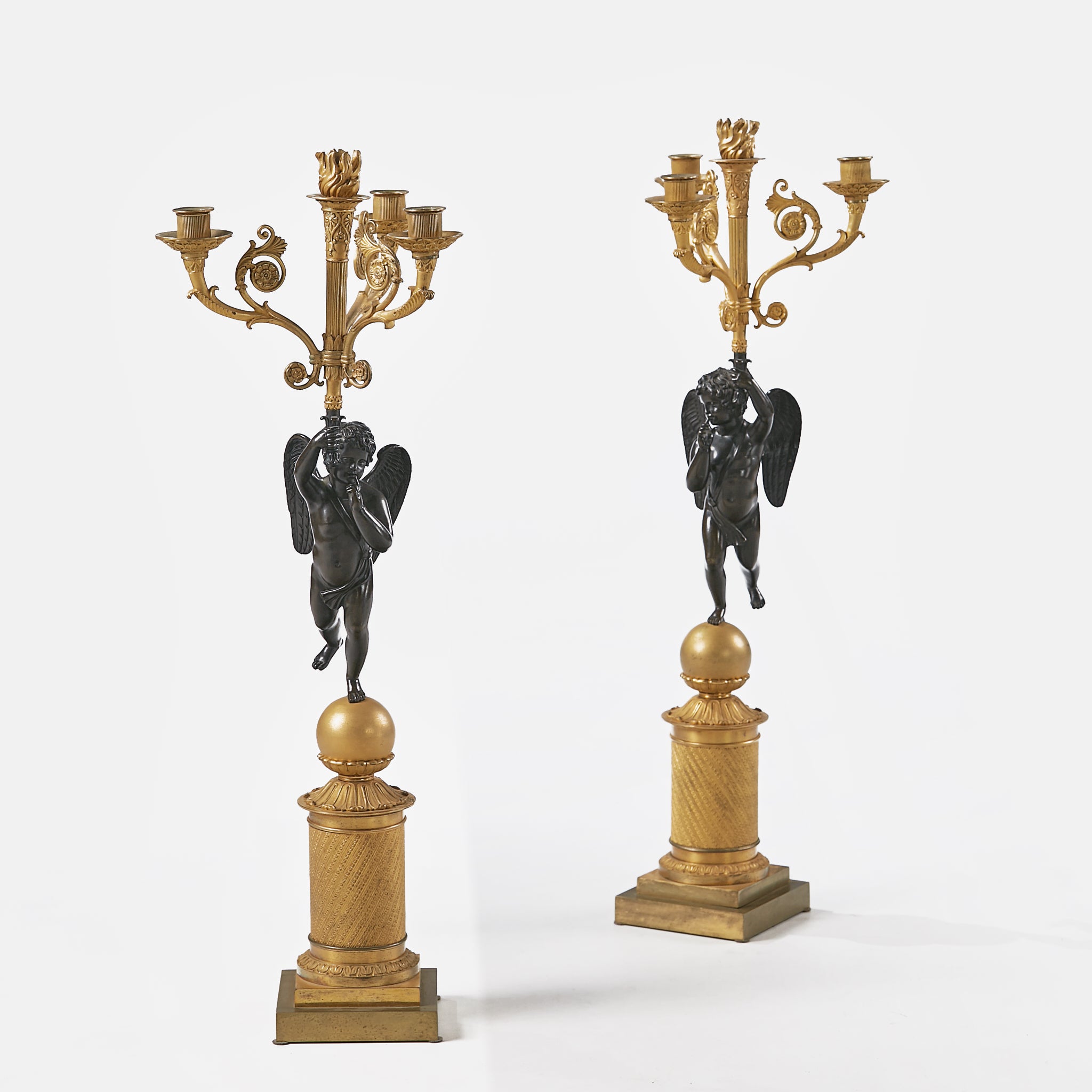 A STUNNING PAIR OF EARLY 19TH CENTURY CANDELABRA - REF No. 1024