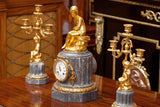 FRENCH CLOCK GARNITURE BY PROSPER ROUSSEL OF PARIS - REF No. 104