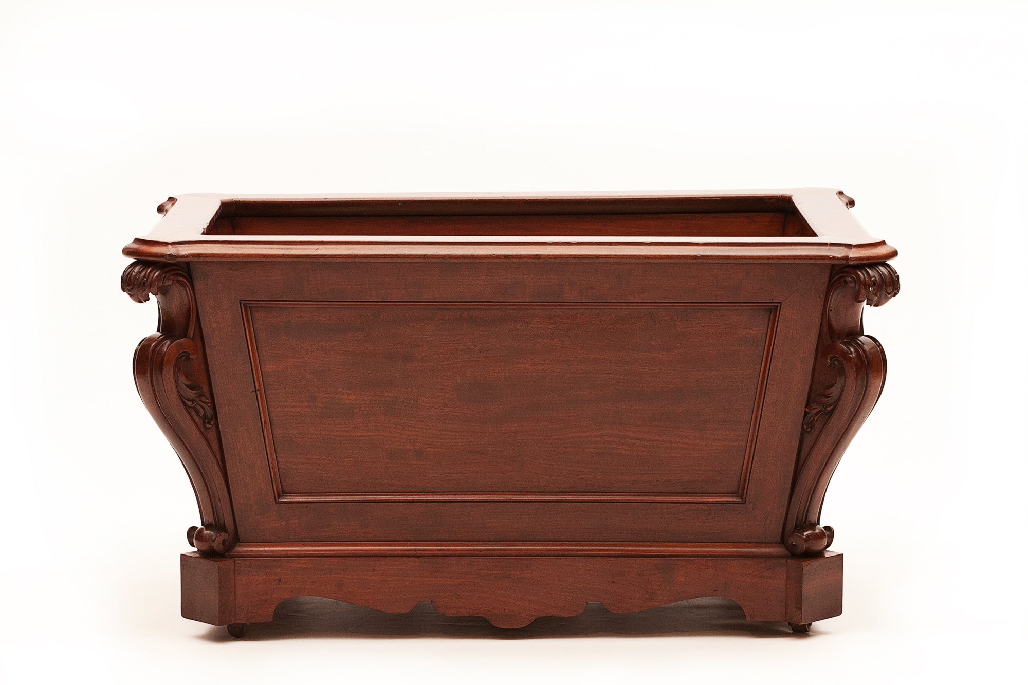 A GOOD GEORGE IV MAHOGANY WINE COOLER - REF No. 161