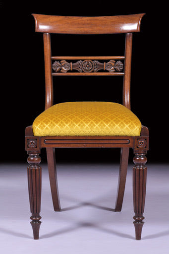 A VERY FINE SET OF 10 DINING CHAIRS - REF No. 8015