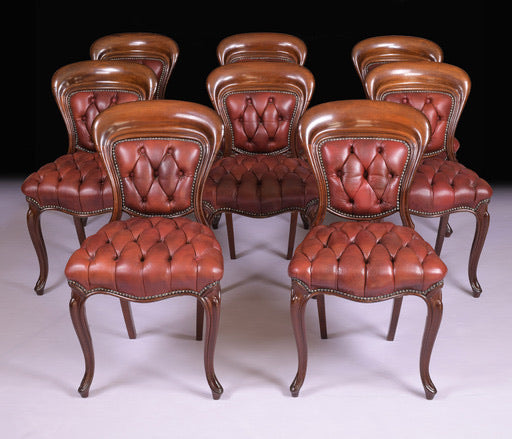 SET OF EIGHT IRISH 19TH CENTURY DINING CHAIRS  - REF No. 8022
