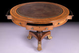 REGENCY SATINWOOD DRUM TABLE - REF No. 7060