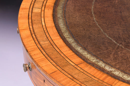REGENCY SATINWOOD DRUM TABLE - REF No. 7060