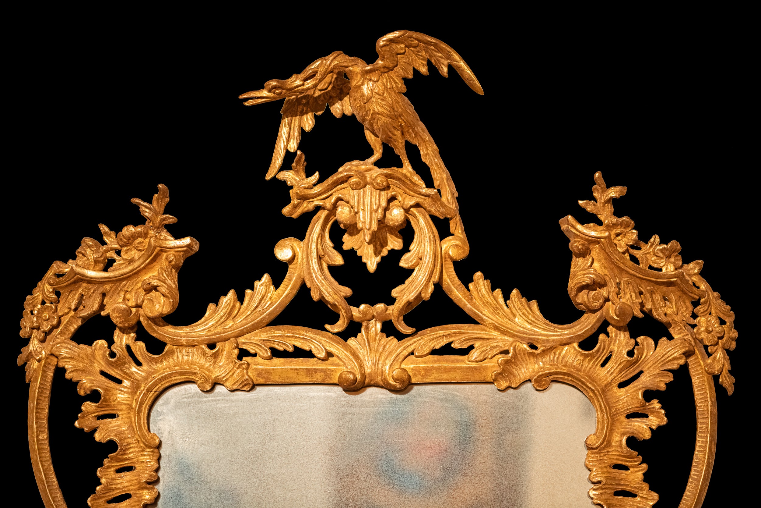 18TH CENTURY ENGLISH PIER GILTWOOD MIRROR - REF No. 6019