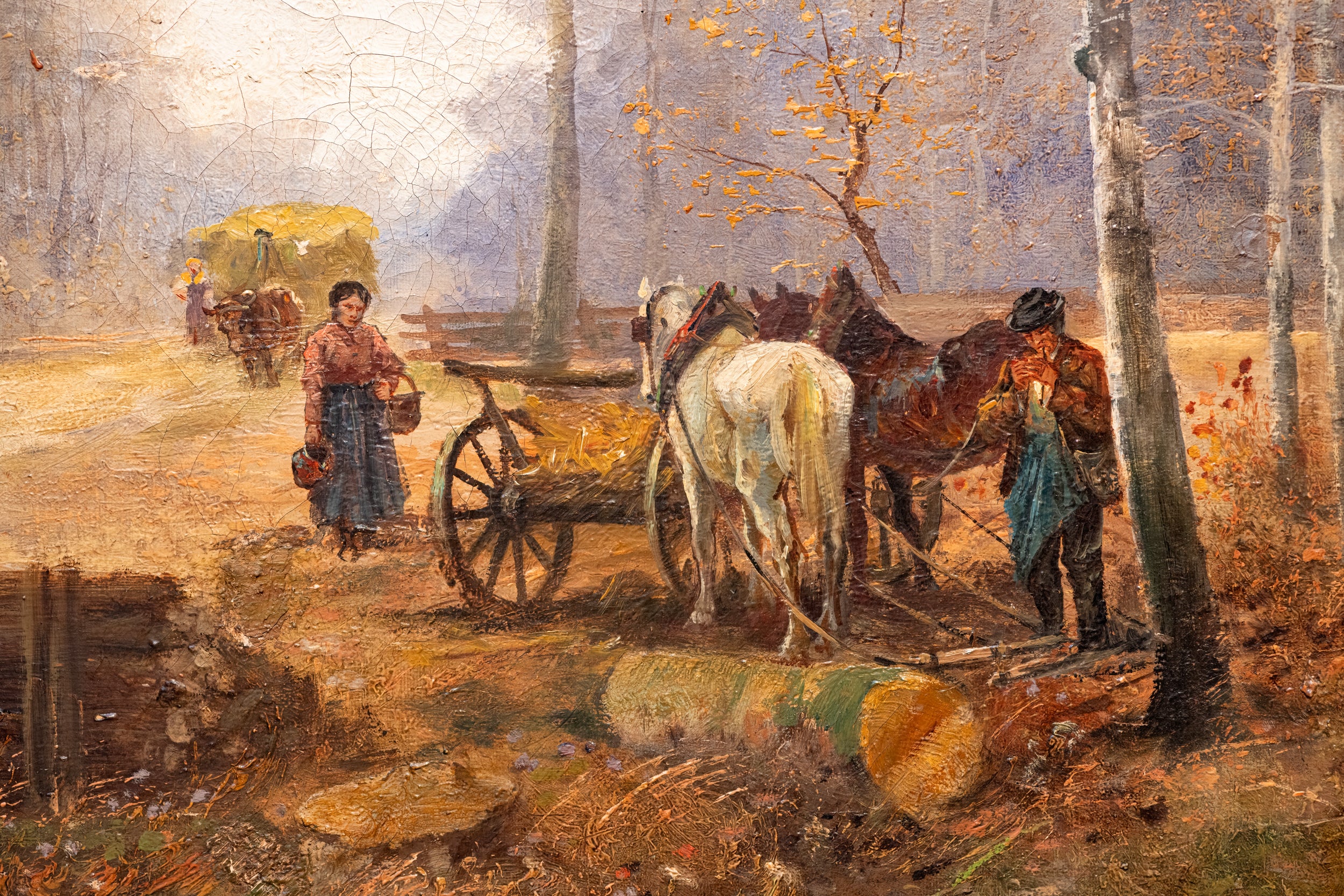 FRENCH PAINTING BY P. DUMONT - REF No. 2035