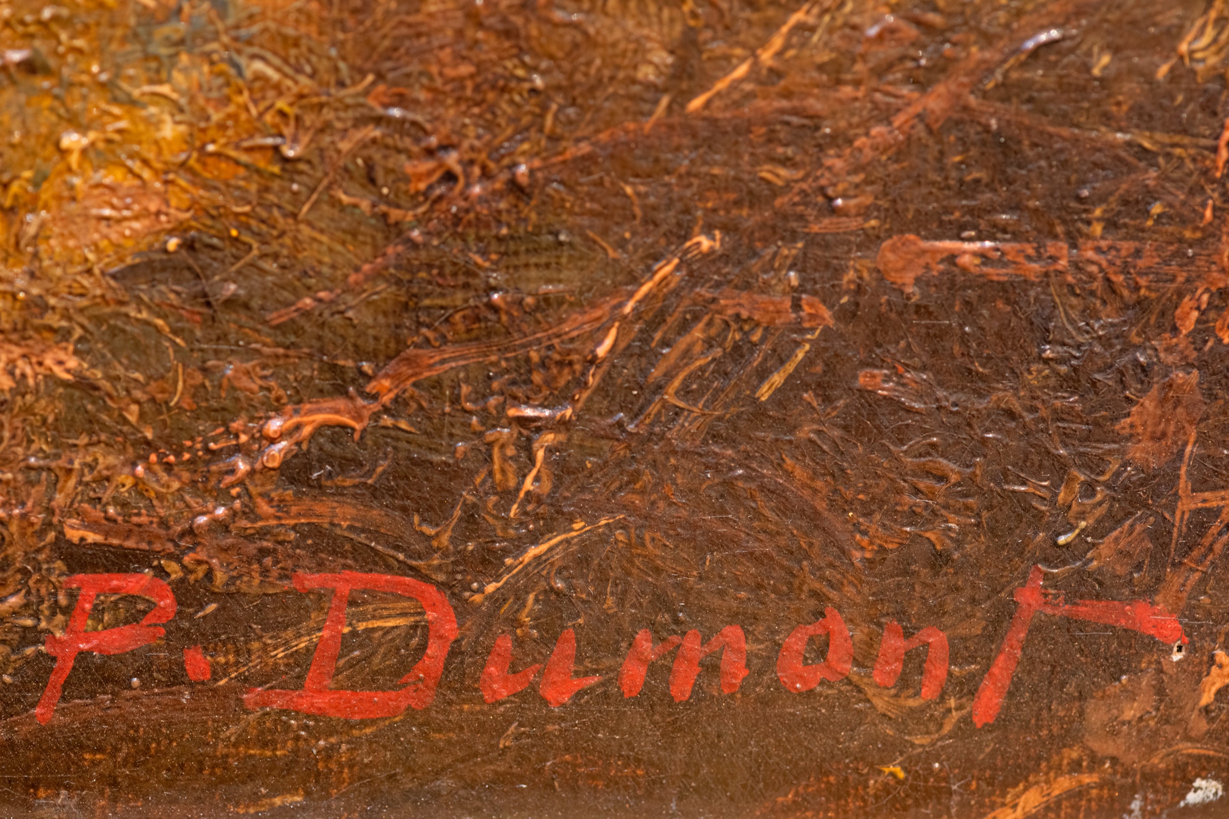 FRENCH PAINTING BY P. DUMONT - REF No. 2035