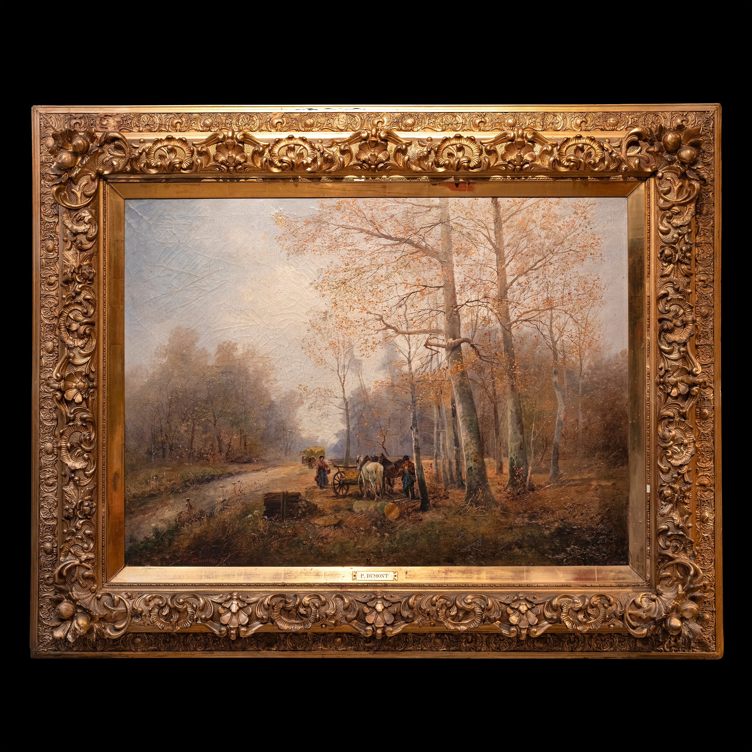 FRENCH PAINTING BY P. DUMONT - REF No. 2035