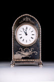 WILLIAM COMYNS SILVER CARRIAGE CLOCK -REF No. 135