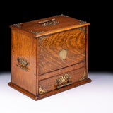 OAK STATIONARY METAMORPHIC LETTER BOX - REF No. 1028