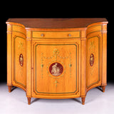 ENGLISH SATINWOOD SIDE CABINET BY MAPLE & CO - REF No. 4081