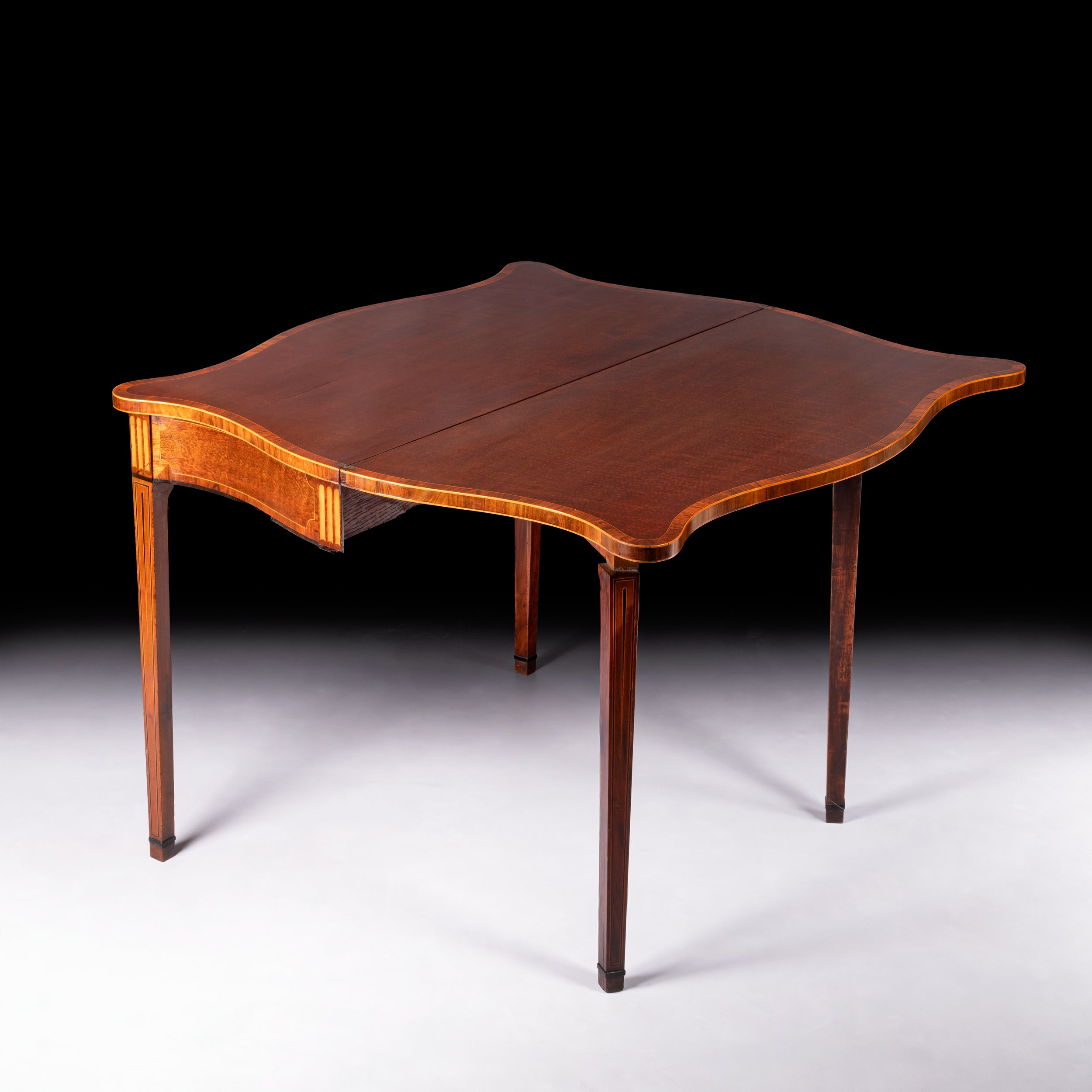 GEORGIAN PLUM MAHOGANY TEA TABLE - REF No. 5021