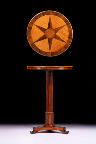 IRISH REGENCY SPECIMEN WOOD TABLE - REF No. 9071