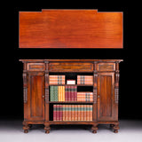 ROSEWOOD FLOOR BOOKCASE IN THE MANNER OF GILLOWS - REF No. 4022