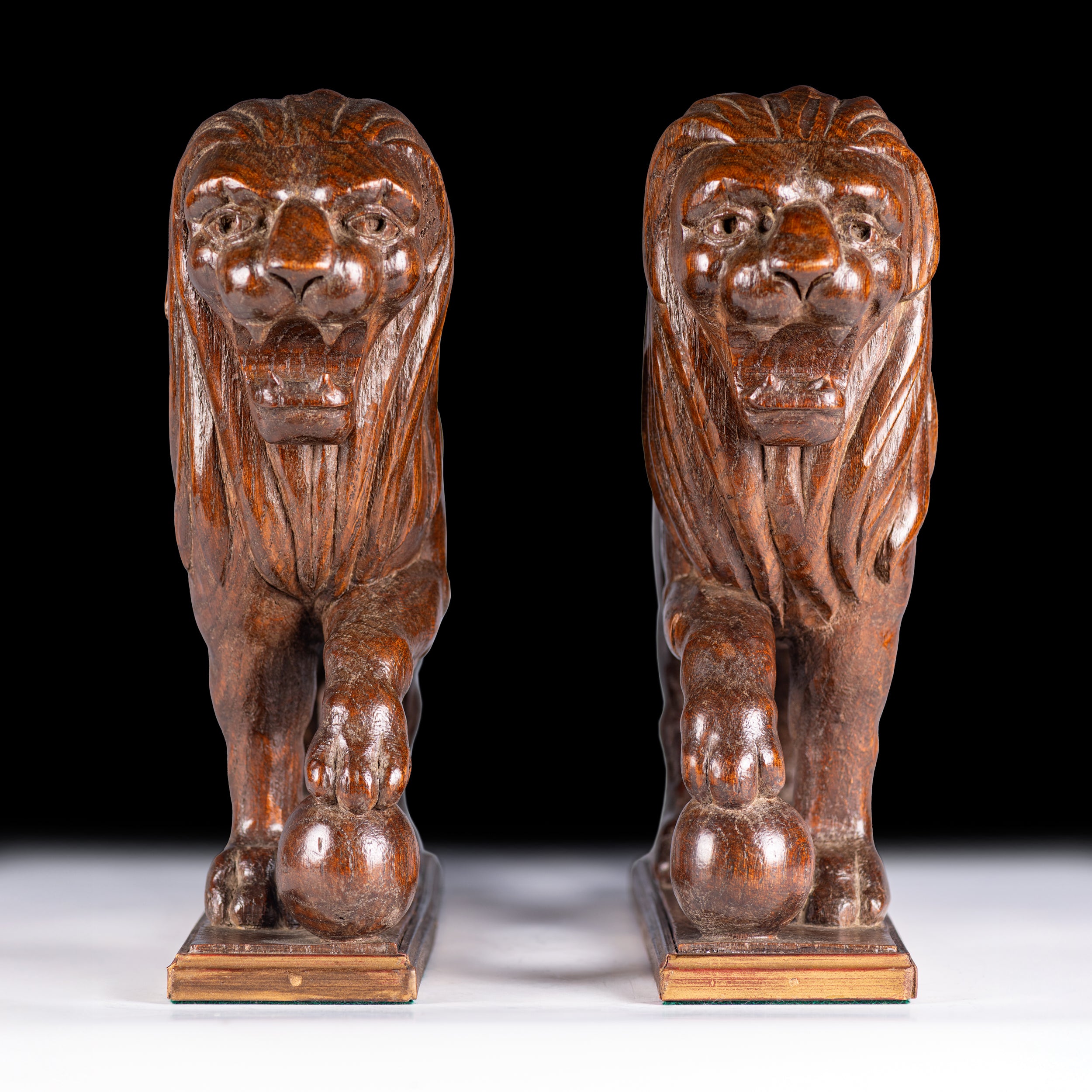 PAIR OF 19TH CENTURY GRAND TOUR MEDICI LIONS - REF No. 1077