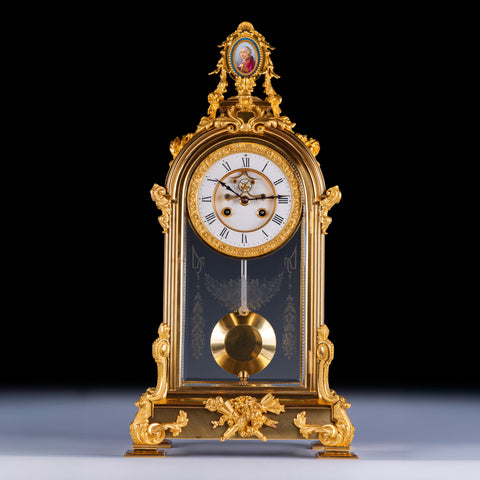 REGENCY BRACKETT CLOCK BY T. & I. OLLIVANT MANCHESTER - REF No. 124