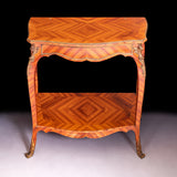 SATINWOOD CONOLE TABLE & MIRROR - REF No. 5021