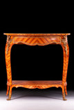 SATINWOOD CONOLE TABLE & MIRROR - REF No. 5021