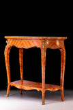 SATINWOOD CONOLE TABLE & MIRROR - REF No. 5021