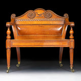 IRISH REGENCY HALL BENCH - REF No.
