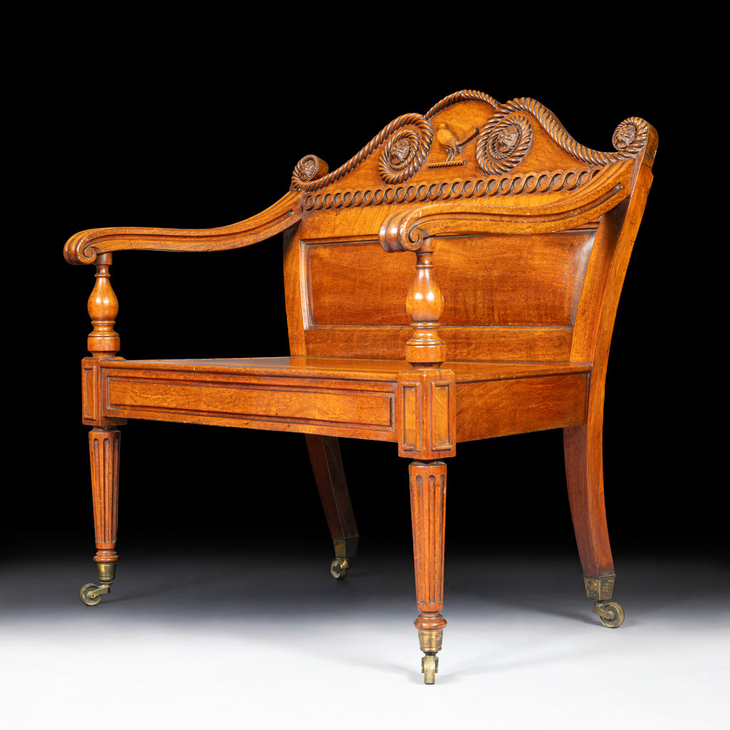IRISH REGENCY HALL BENCH - REF No.