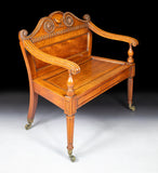 IRISH REGENCY HALL BENCH - REF No.