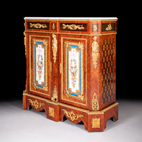 19TH CENTURY LOUIS XVI STYLE FRENCH SIDE CABINET - REF No. 4074