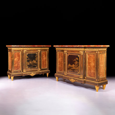 PAIR OF SIDE CABINETS ATTRIBUTED TO GILLOWS OF LANCASTER - REF No. 4021