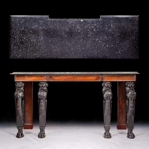 19TH CENTURY IRISH EXHIBITION CONSOLE TABLE BY  O`DONNELL OF LIMERICK - REF No.  5007
