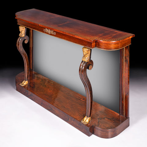 REGENCY CONSOLE TABLE IN THE EGYPTIAN REVIVAL STYLE - REF No. 5017