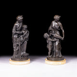 PAIR OF CLASSICAL BRONZES BY LOUIS SAUVAGEAU - REF No. 1076