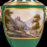ROYAL WORCESTER VAESES PAINTED BY H. DAVIS - REF No. 1073