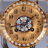 GILT BRONZE & CHAMPLEVE ENAMEL MANTLE CLOCK - REF No. 147