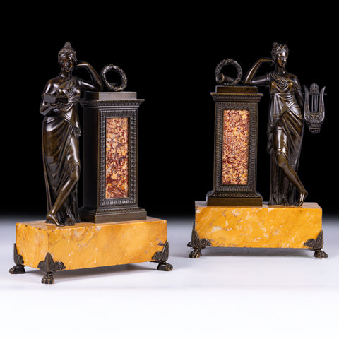 PAIR OF GRAND TOUR BRONZE CLASSICAL FIGURES - REF No. 1072