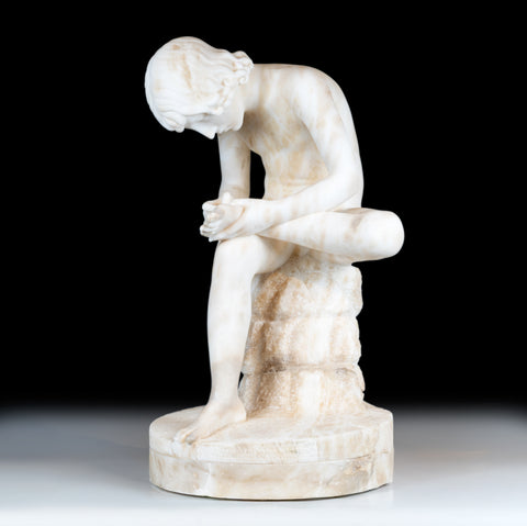 19TH CENTURY FIGURE OF THE SPINARIO - REF No. 1077