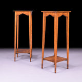 PAIR OF TORCHERS BY JAMES HICKS - REF No. 9070