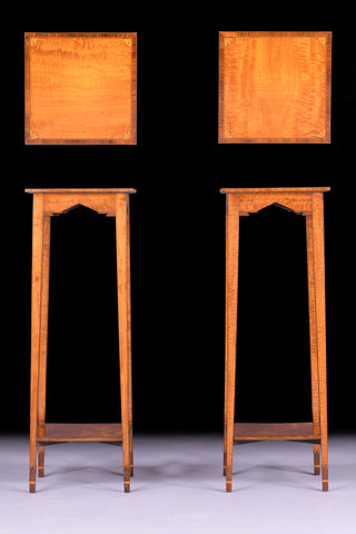 PAIR OF TORCHERS BY JAMES HICKS - REF No. 9070