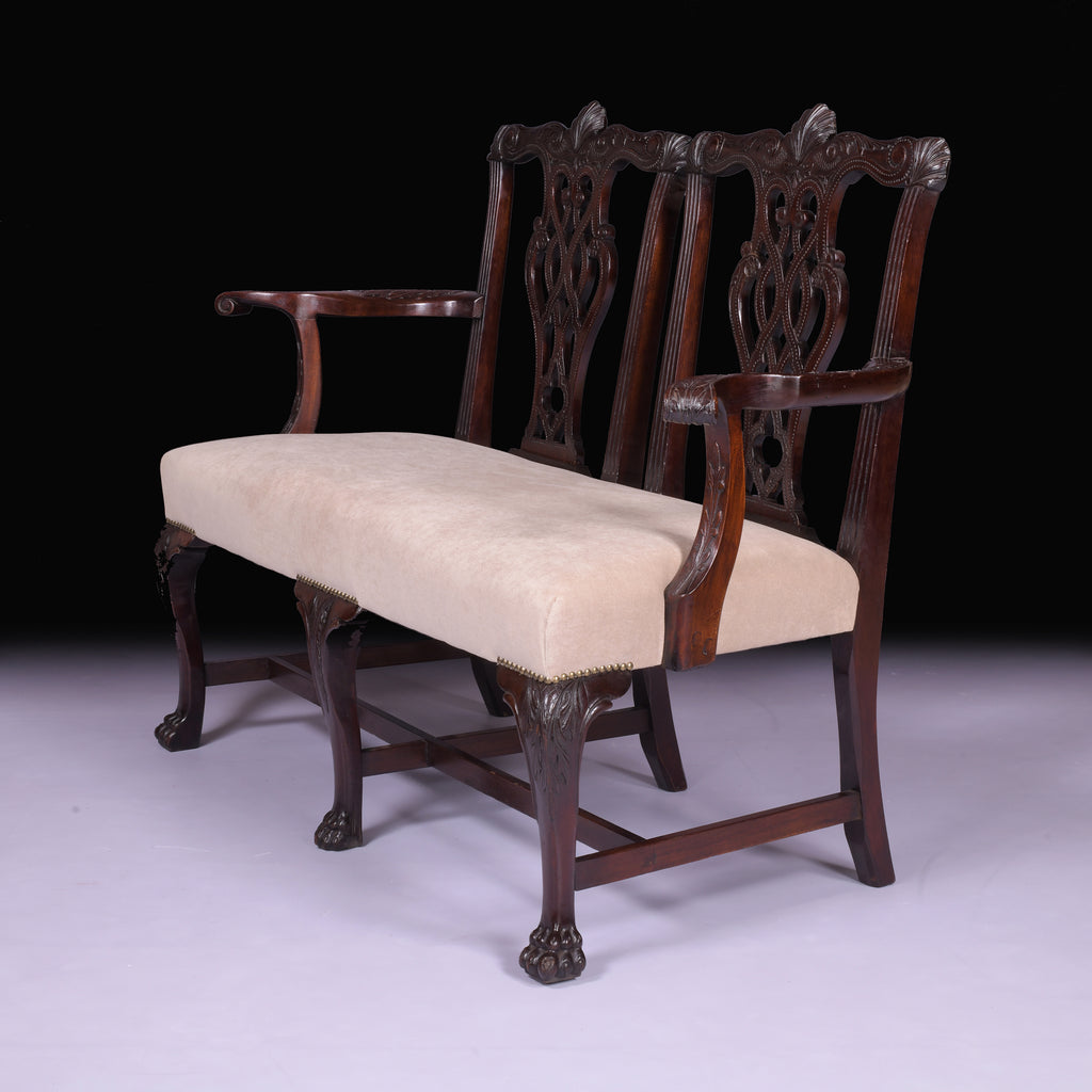 GEORGIAN STYLE TWO SEATTER CHAIR - REF No. 8034