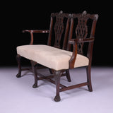 GEORGIAN STYLE TWO SEATTER CHAIR - REF No. 8034