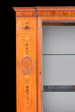 EDWARDIAN SATINWOOD DISPLAY CABINET - REF No. 4084