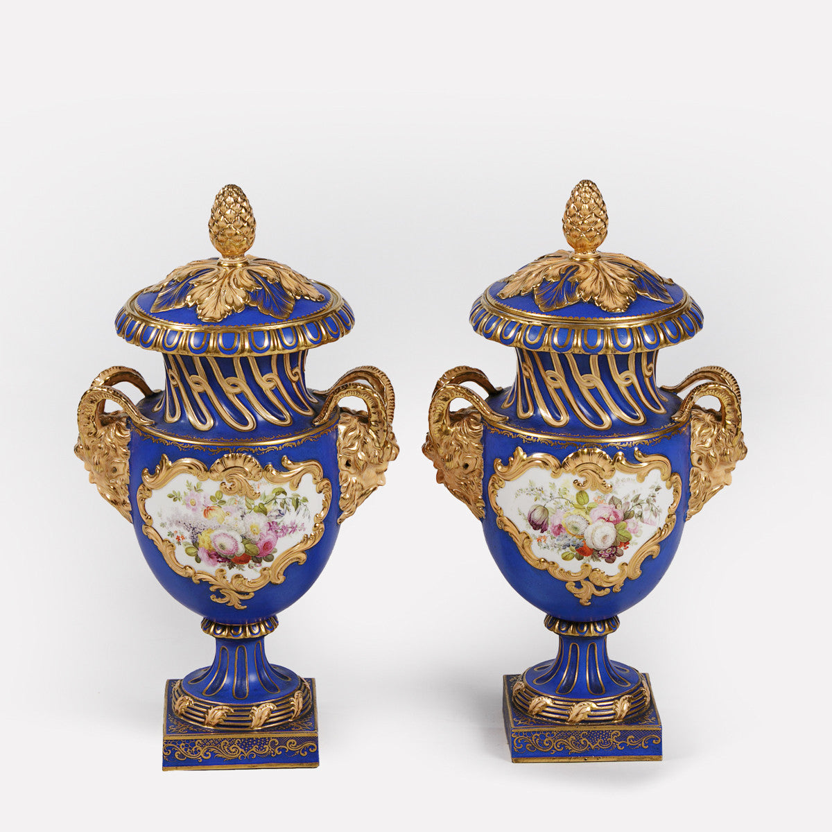 PAIR OF 19TH CENTURY COALPORT VASES - REF No. 169