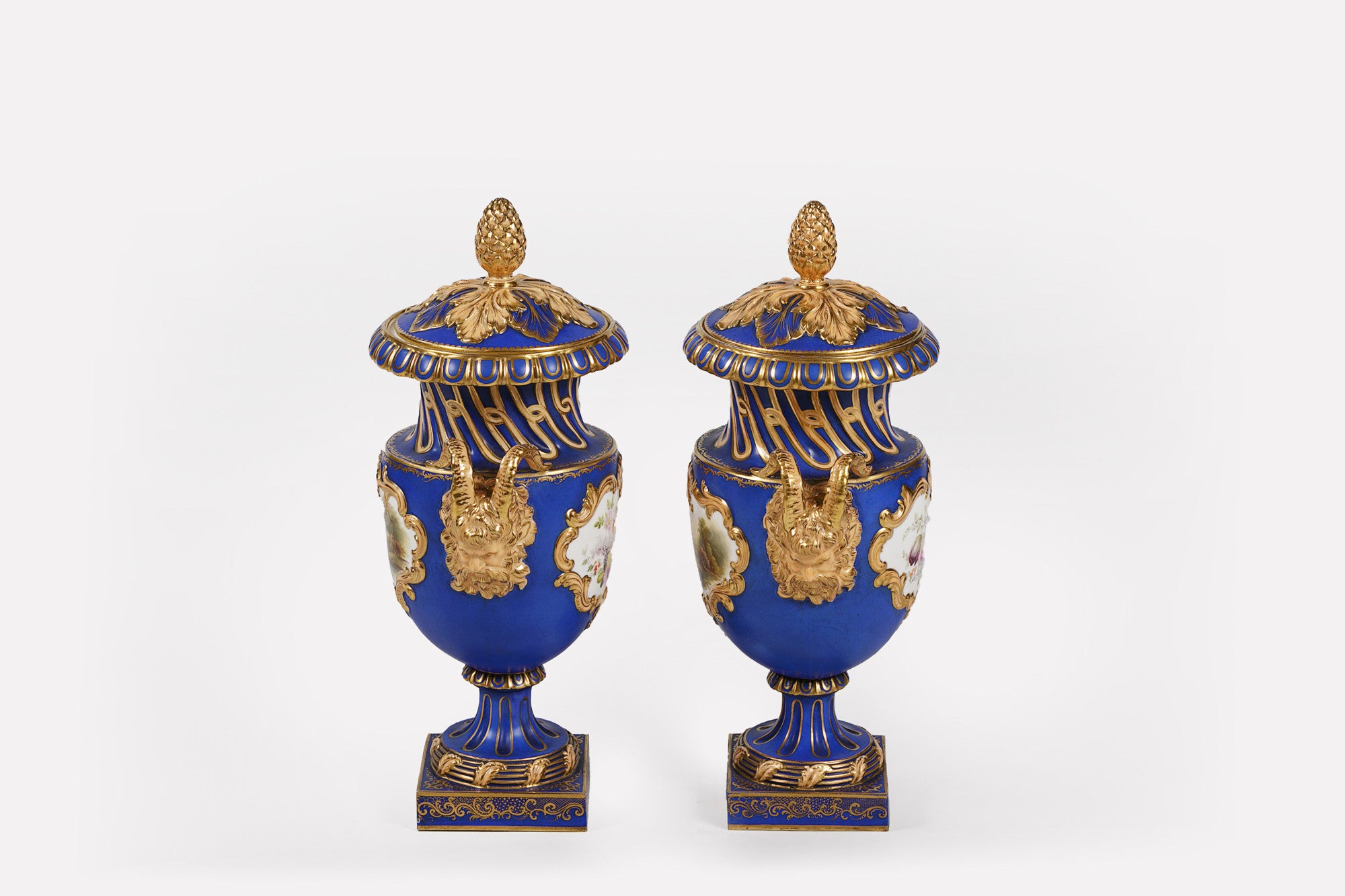 PAIR OF 19TH CENTURY COALPORT VASES - REF No. 169