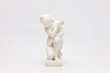 A SUPERB 19TH CENTURY CARVED MARBLE SCULPTURE OF THE CROUCHING VENUS - REF No.1050