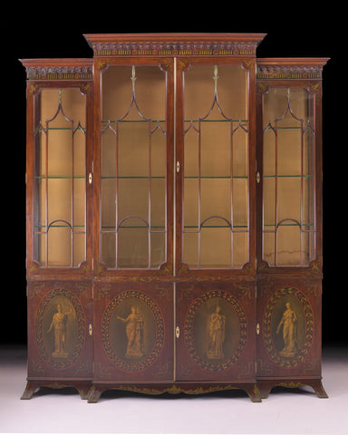 19TH CENTURY NEO CLASSICAL STYLE DISPLAY CABINET - REF No. 4063